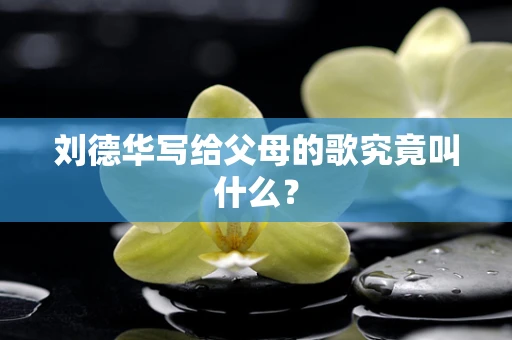刘德华写给父母的歌究竟叫什么？