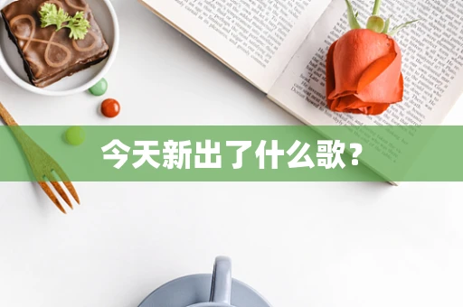 今天新出了什么歌？