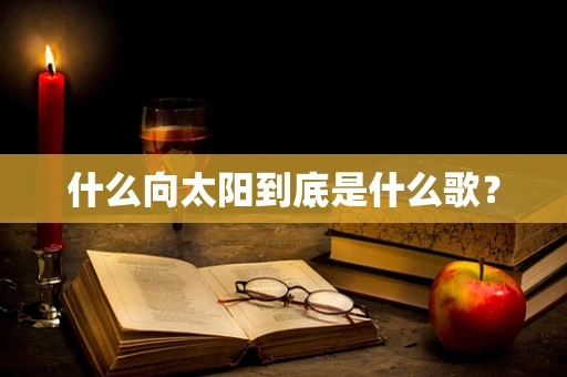 什么向太阳到底是什么歌？