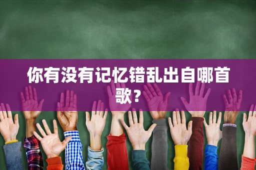 你有没有记忆错乱出自哪首歌？