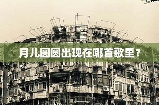 月儿圆圆出现在哪首歌里？