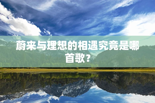 蔚来与理想的相遇究竟是哪首歌？