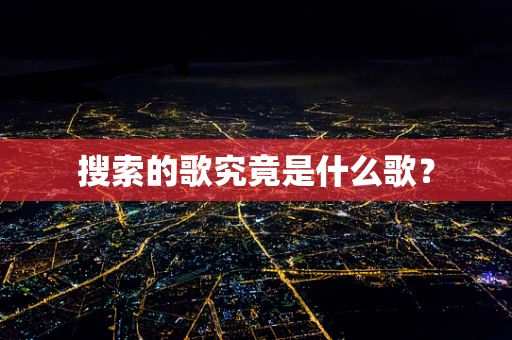 搜索的歌究竟是什么歌？