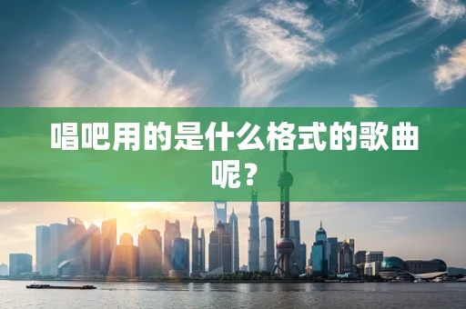 唱吧用的是什么格式的歌曲呢？