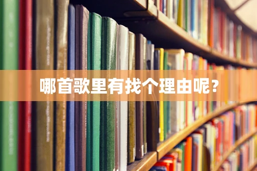 哪首歌里有找个理由呢？