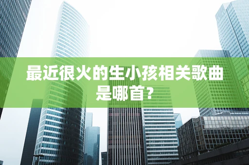 最近很火的生小孩相关歌曲是哪首？