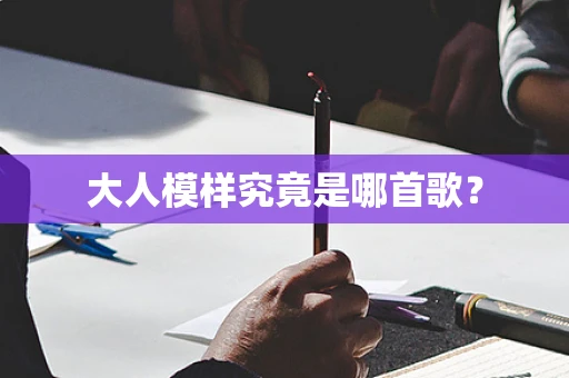 大人模样究竟是哪首歌？