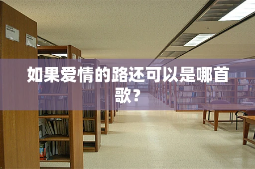 如果爱情的路还可以是哪首歌？