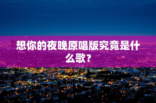 想你的夜晚原唱版究竟是什么歌？