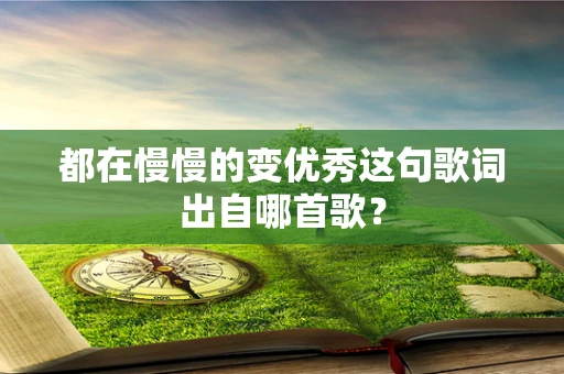 都在慢慢的变优秀这句歌词出自哪首歌？