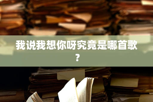 我说我想你呀究竟是哪首歌？