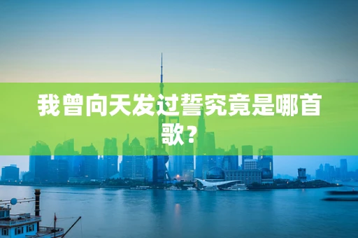 我曾向天发过誓究竟是哪首歌？