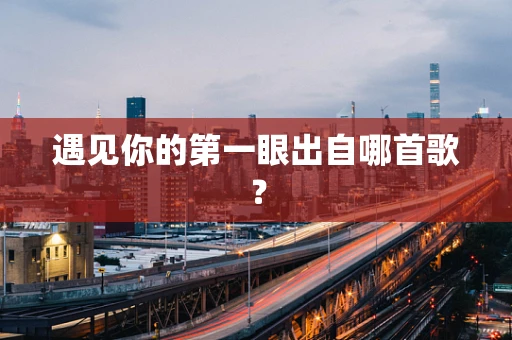 遇见你的第一眼出自哪首歌？
