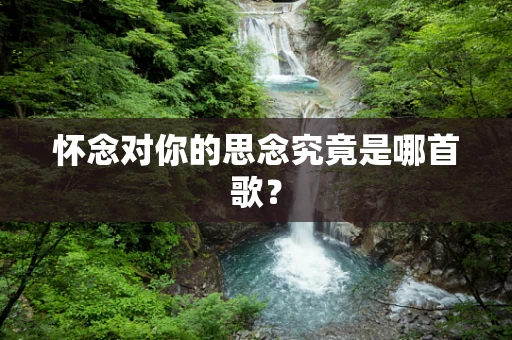 怀念对你的思念究竟是哪首歌？