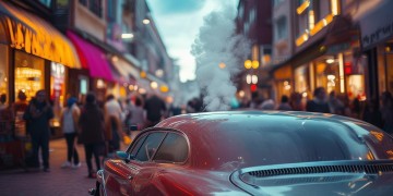 步行街汽车冒白烟，这到底是什么歌？