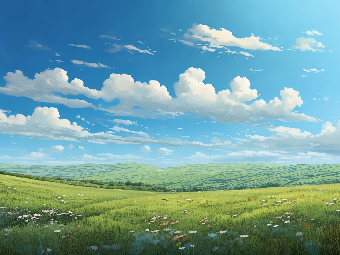 湛蓝的天空和田野出自哪首歌？
